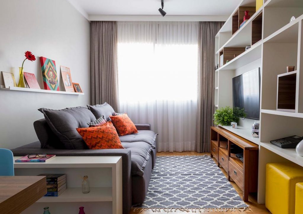 como decorar uma sala pequena 3 5 Decorações de salas pequenas para inspirar