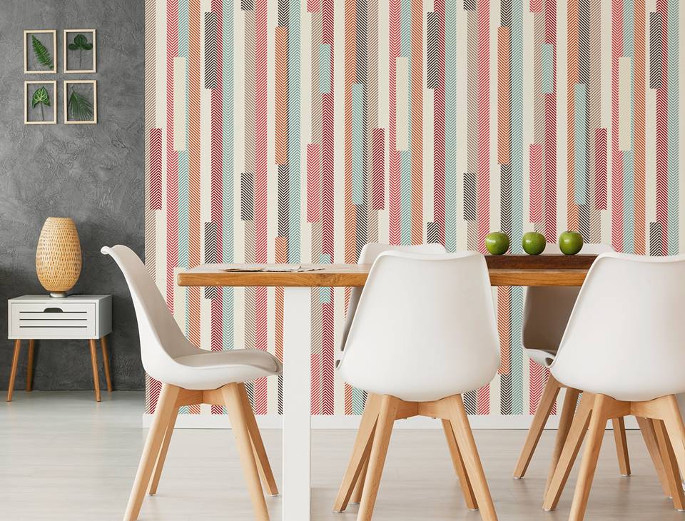 papel de parede sala jantar Adesivo de parede: aprenda a deixar o espaço mais descontraído