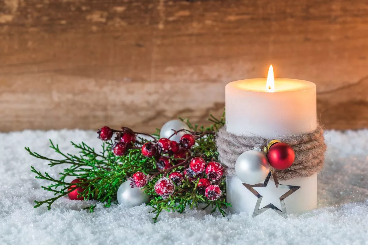 Velas são clássicas no Natal