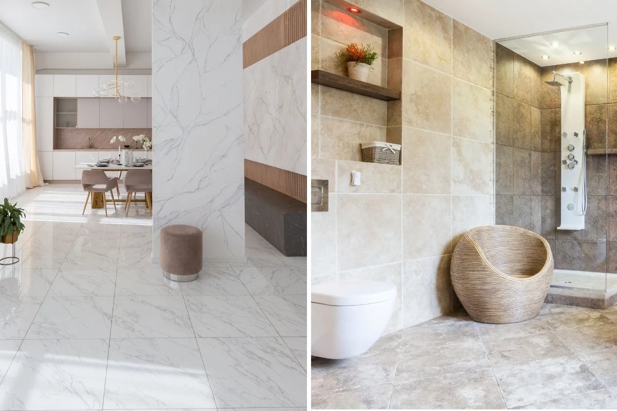 Qual a diferença entre piso e porcelanato