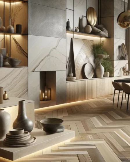 Texturas Naturais Elegancia e Praticidade 8 Tendências de Porcelanato para 2024 que estão em alta