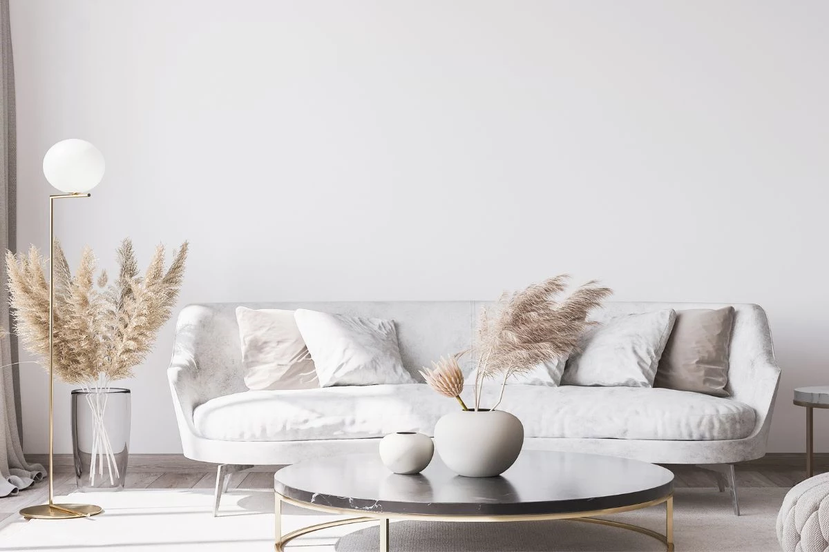 Sofá Branco Moderno e Luxuoso
