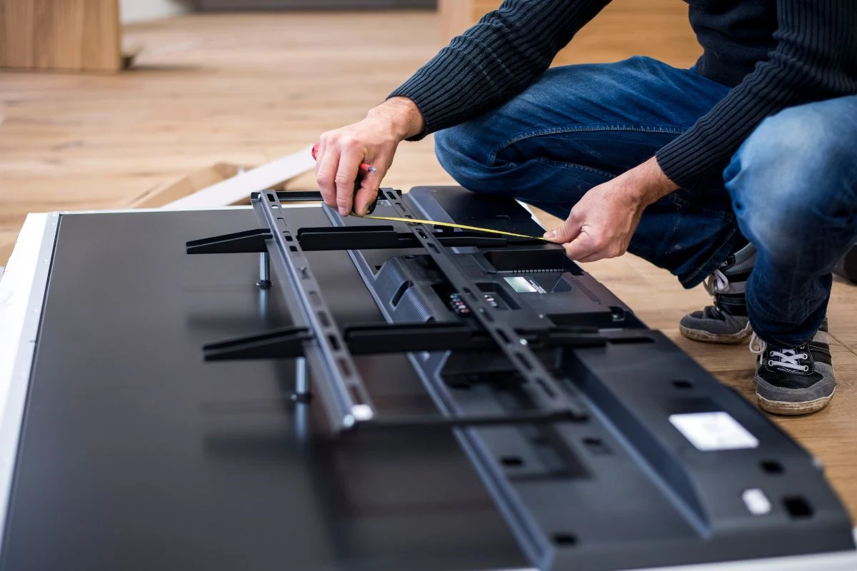 Medidas da TV rack para sala