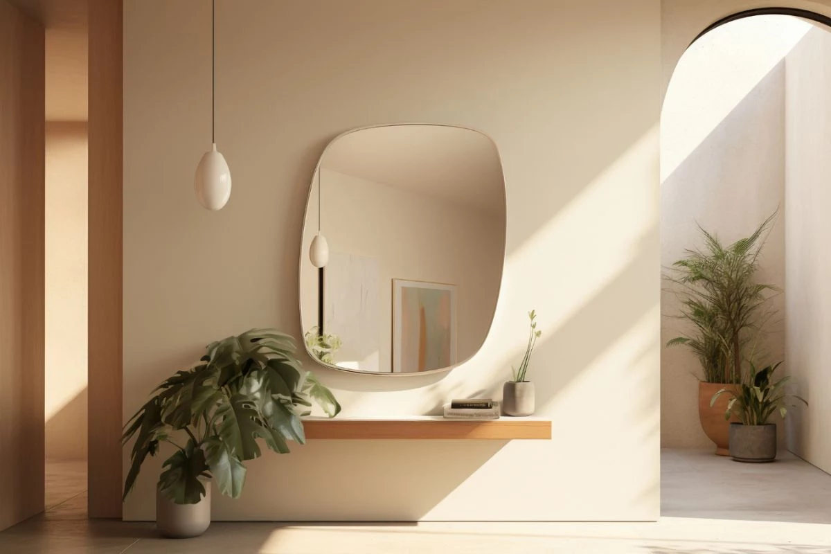 Decorar com espelhos orgânicos