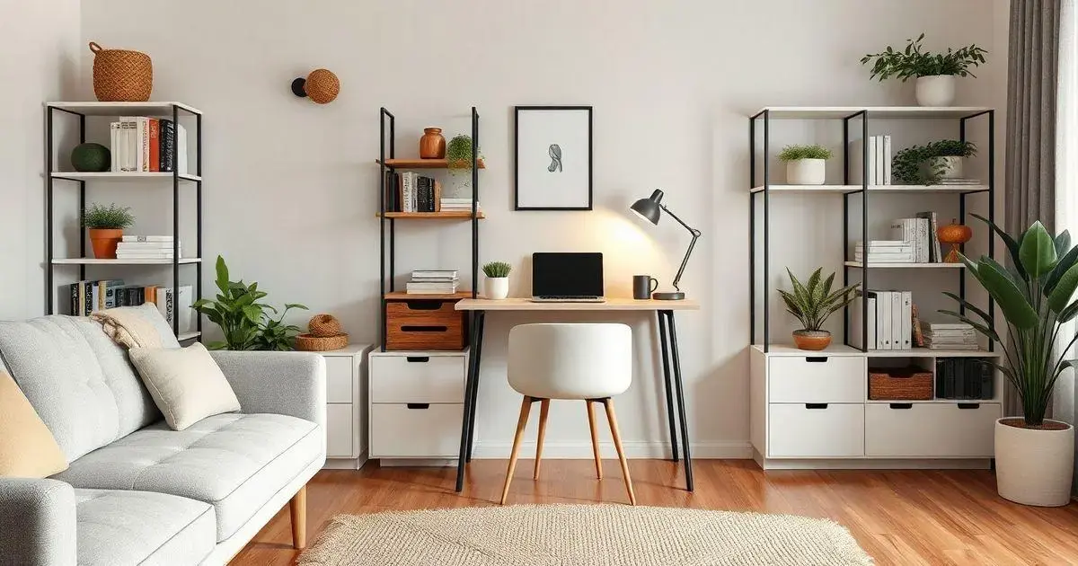 Mini Escritório na Sala: Dicas Para Organizar Seu Espaço