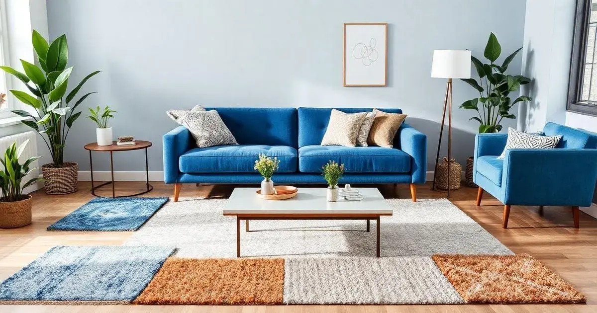tapete que combina com sofa azul 5 dicas imperdiveis Tapete que combina com sofá azul: 5 Dicas Imperdíveis!