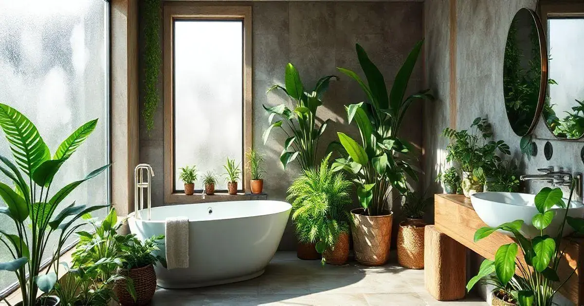 Crie Um Banheiro Relaxante com Plantas que Amam Umidade