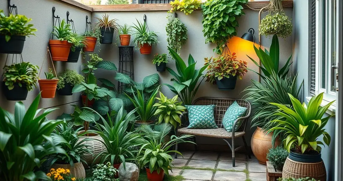 Escolhendo Plantas para Jardins Compactos