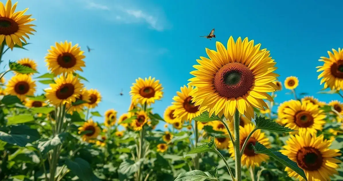 Os Benefícios dos Girassóis em Seu Jardim