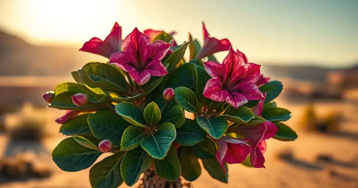 Como engordar o caule da Rosa do Deserto com esse método infalível