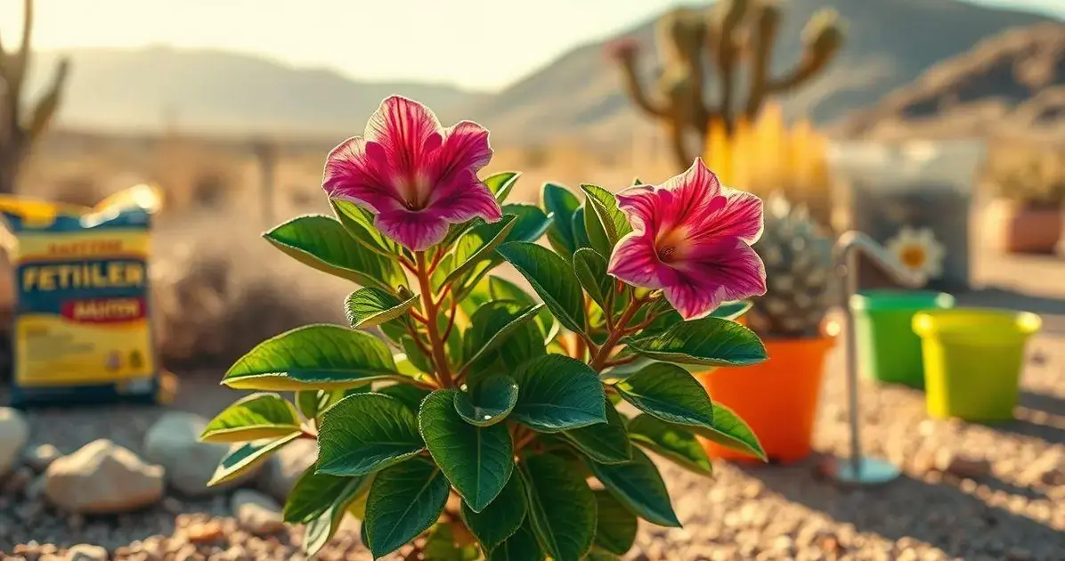 O que nunca usar na Rosa do Deserto se quiser que ela cresça saudável
