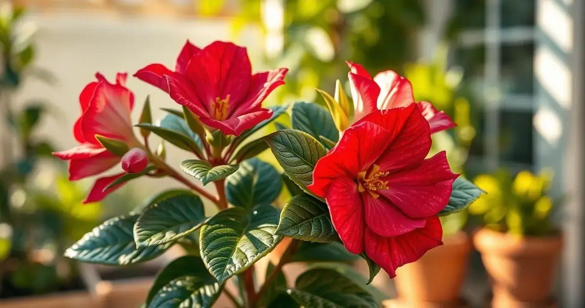Esse método de enxerto deixa a Rosa do Deserto mais forte e colorida