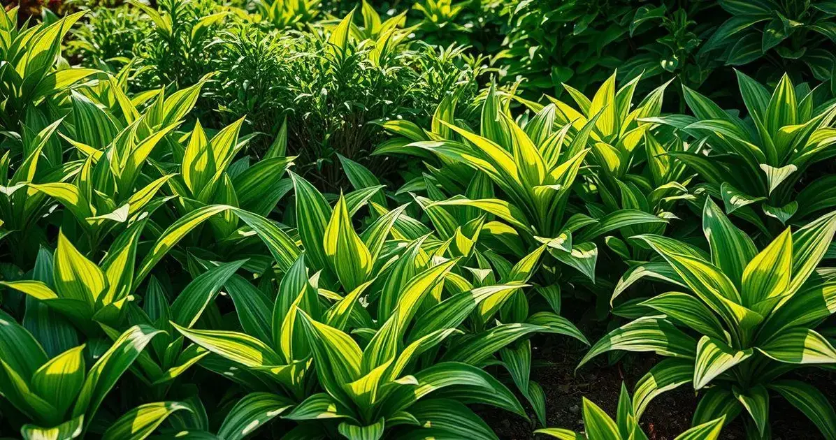 Plantas com folhas listradas para decorar seu jardim