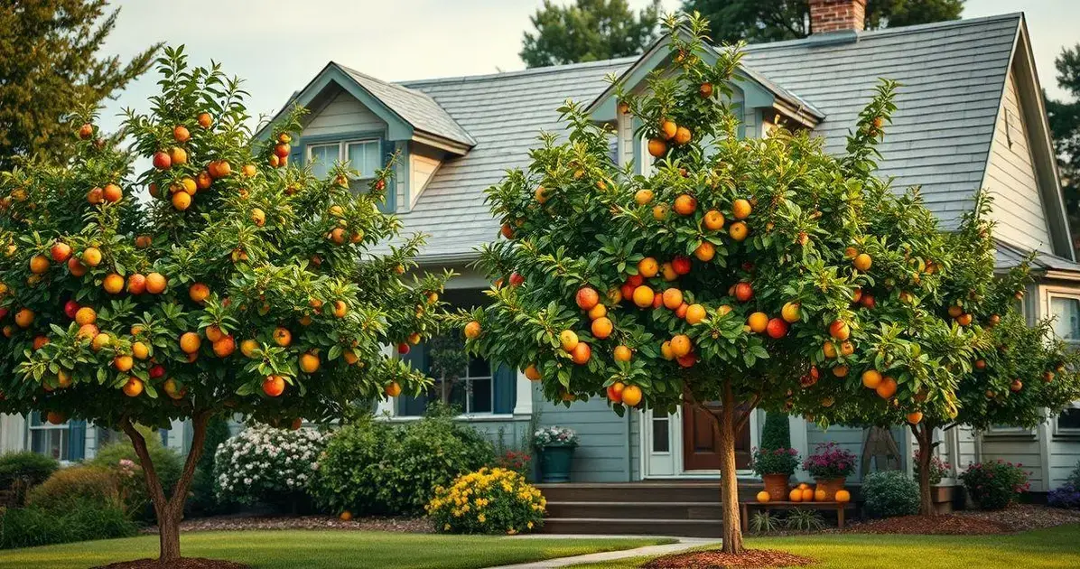 Árvores frutíferas ideais para frente de casa