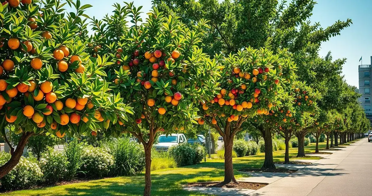 Árvores frutíferas para calçada sem quebrar o piso