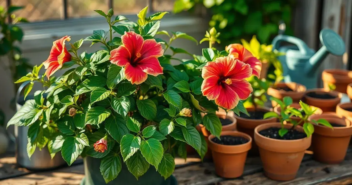 Benefícios da muda de hibisco