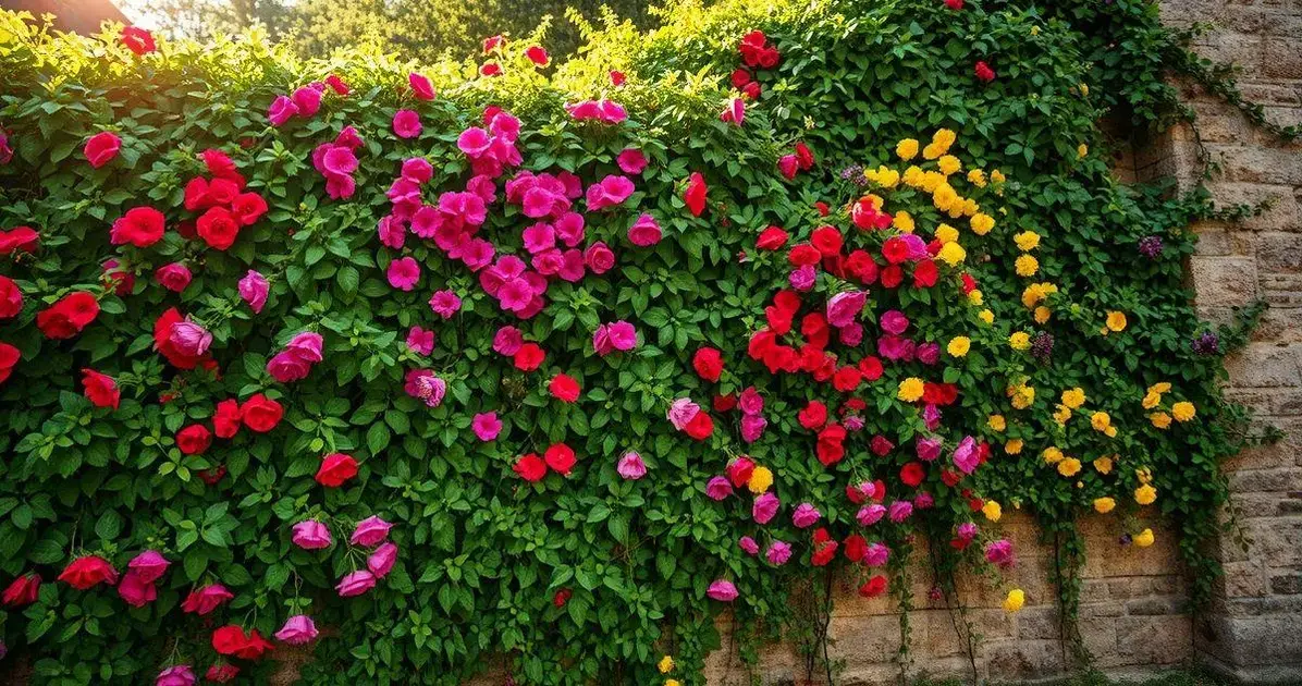 Benefícios das trepadeiras no jardim