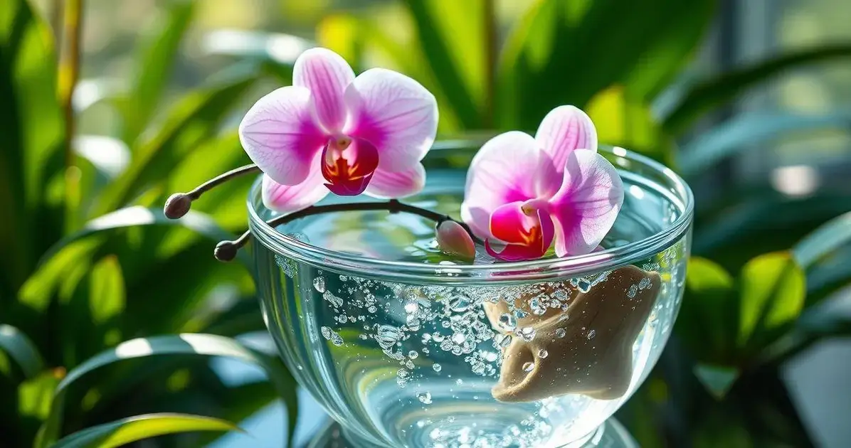Benefícios de cultivar orquídeas na água