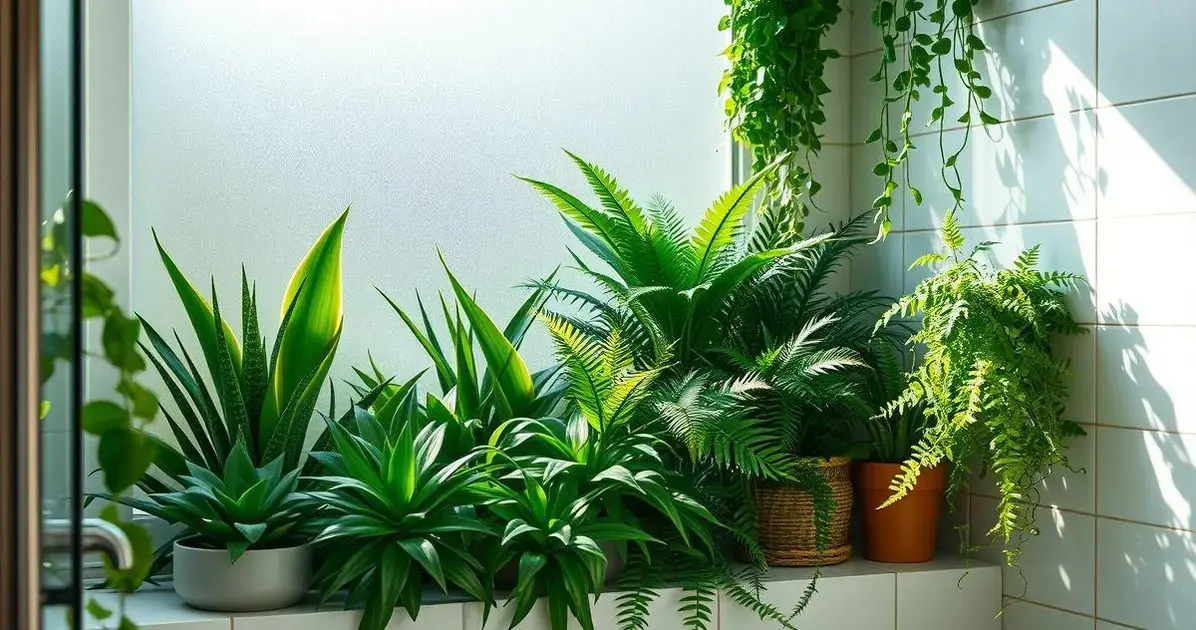 Benefícios de ter plantas no banheiro
