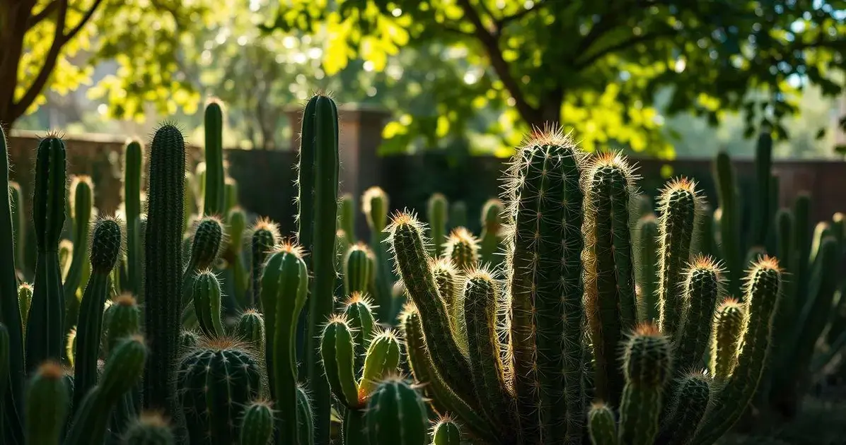 Cactos que se adaptam à sombra
