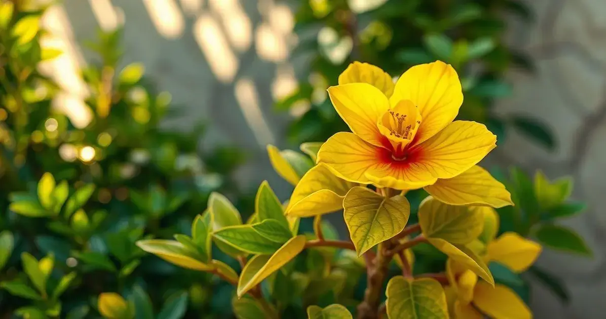 Causas das folhas amarelas na rosa do deserto