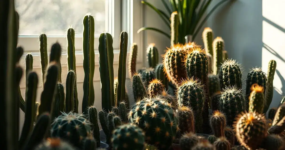 Cuidados essenciais para cactos em sombra