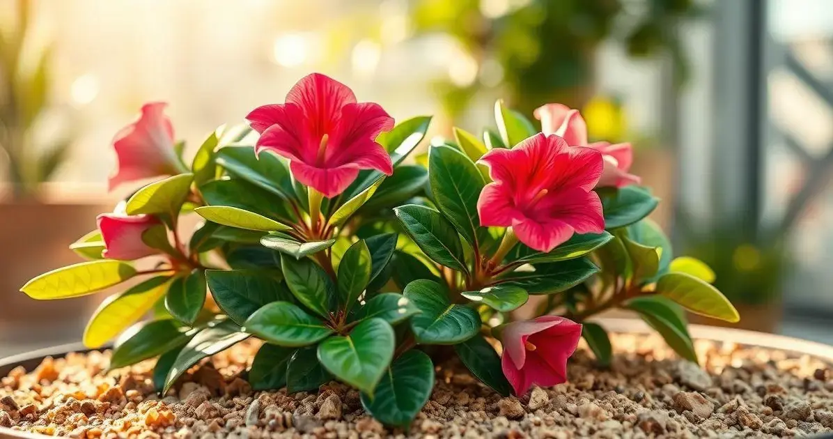 Dicas para manter rosa do deserto saudável