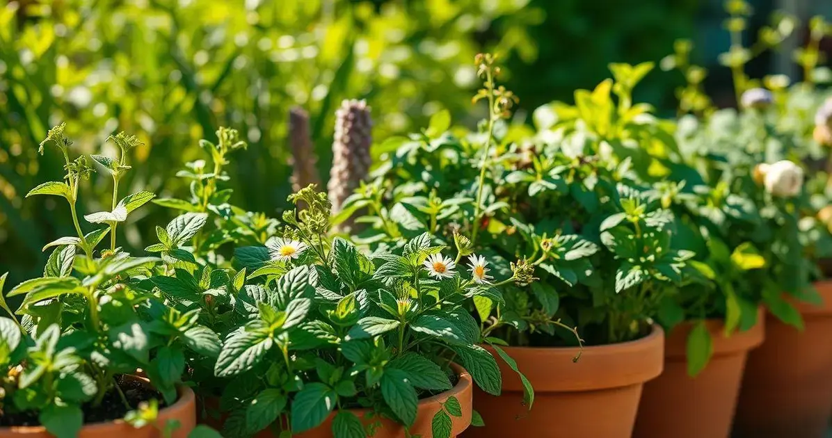 Ervas fáceis de plantar para fazer chás naturais