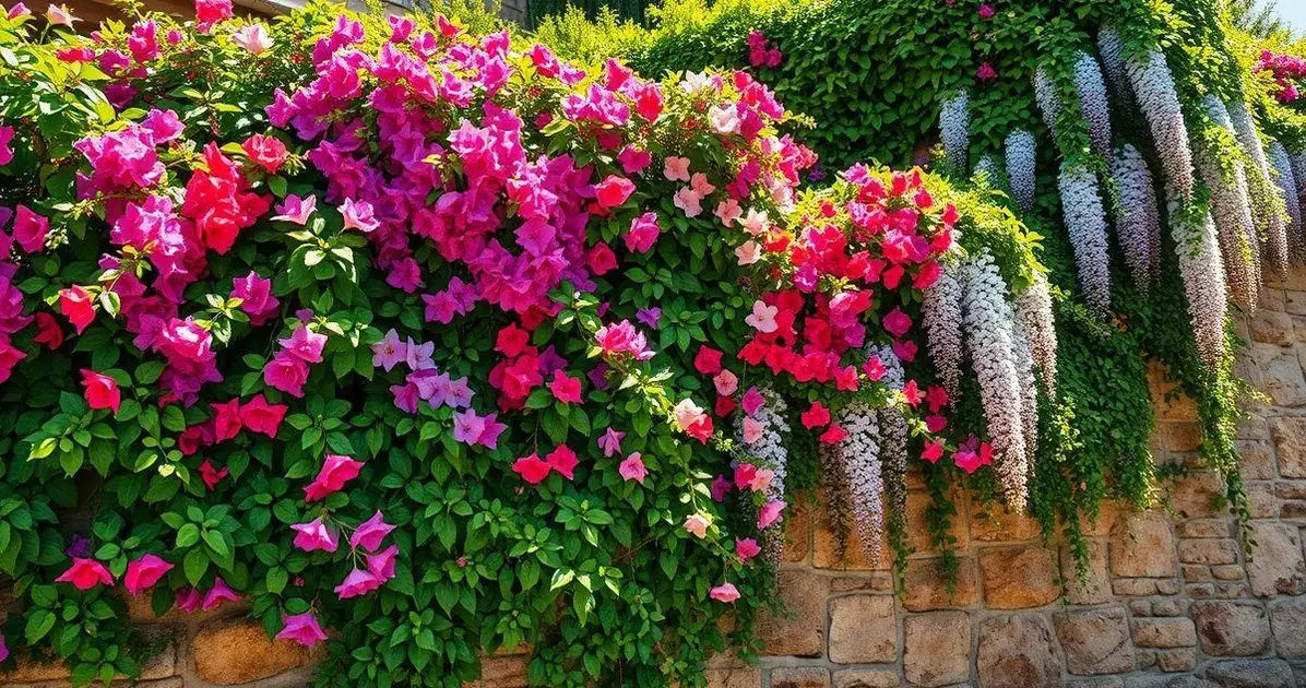Espécies recomendadas de trepadeiras floridas
