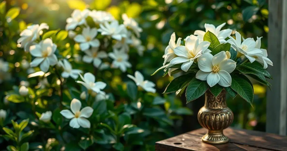 Gardênia: Flores com um perfume rico e inconfundível, que encanta a todos.