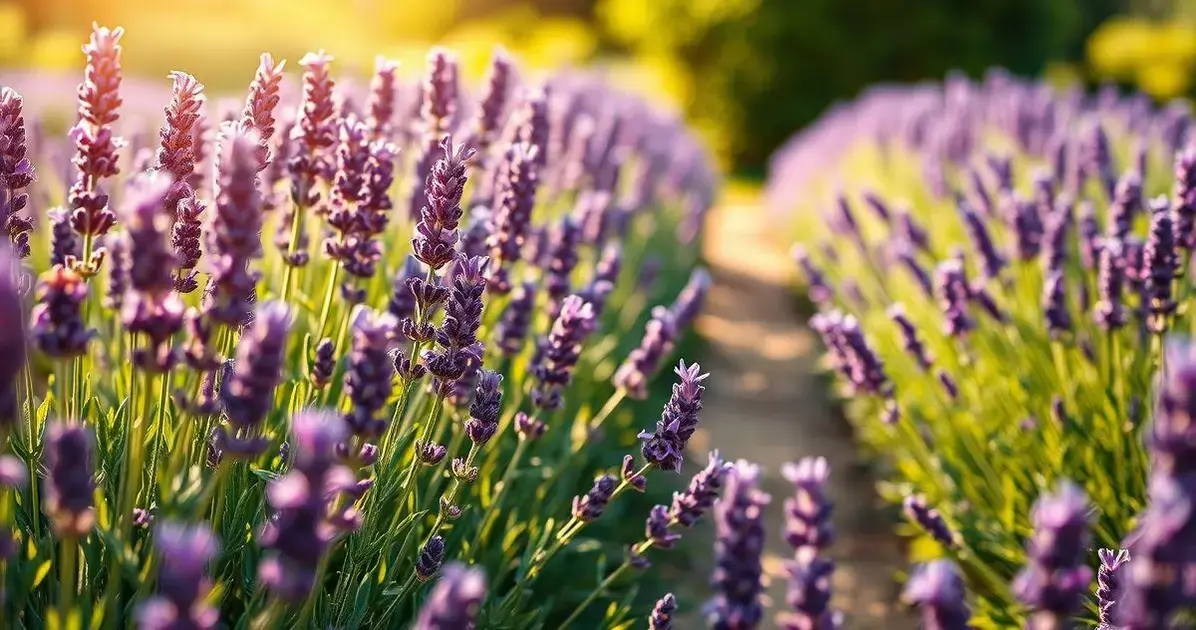 Lavanda: Uma fragrância calma e relaxante, perfeita para a serenidade do jardim.