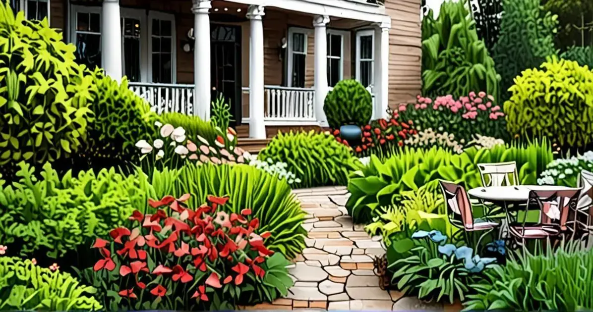 Plantas resistentes para jardim externo