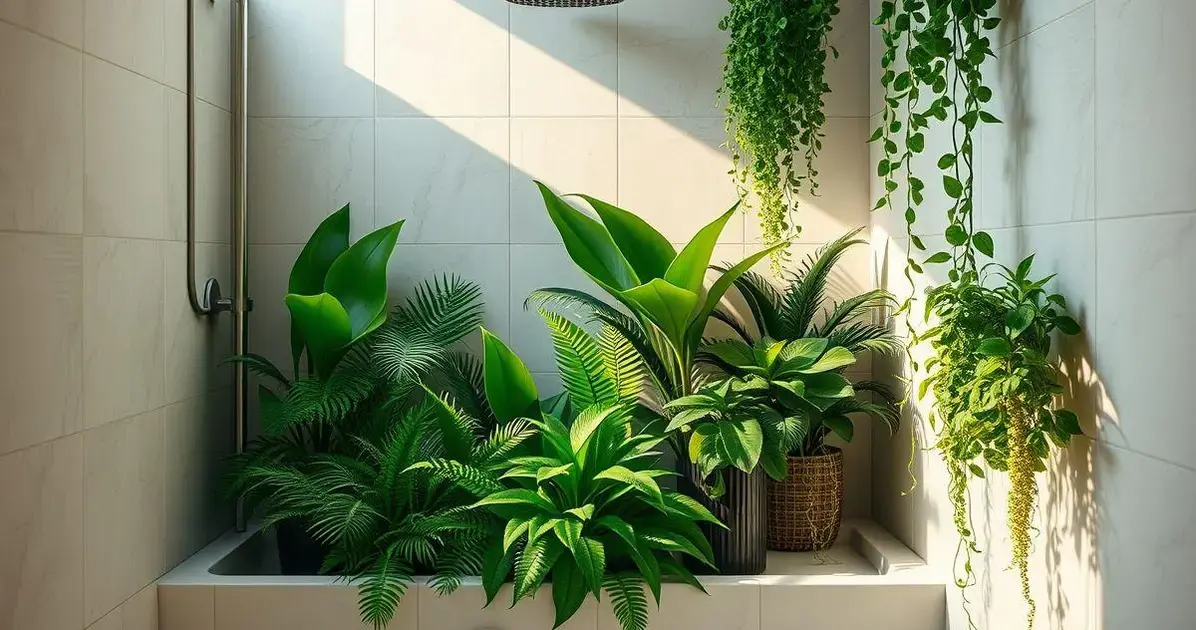 Posso ter plantas no box do banheiro?