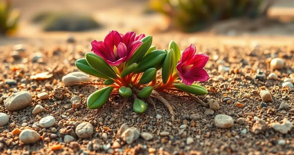 Substrato ideal para rosa do deserto crescer saudável