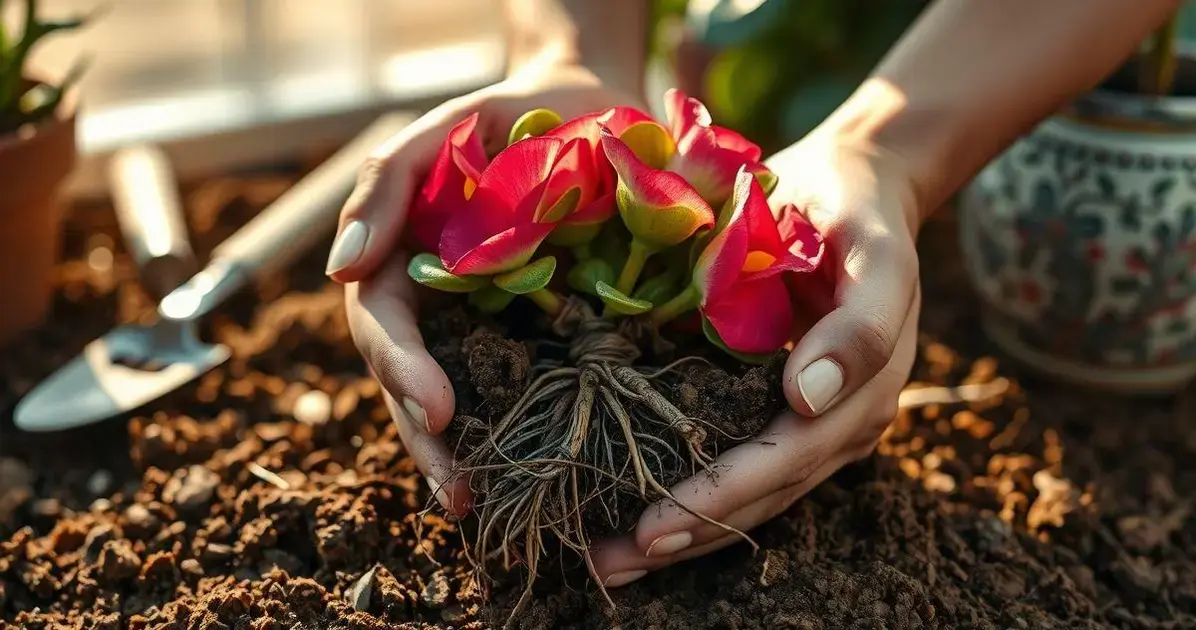 Técnicas para replantar sem danificar