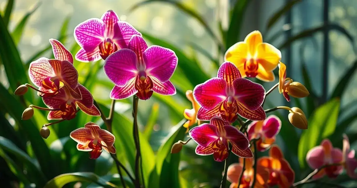 Tendências de design com orquídeas exóticas