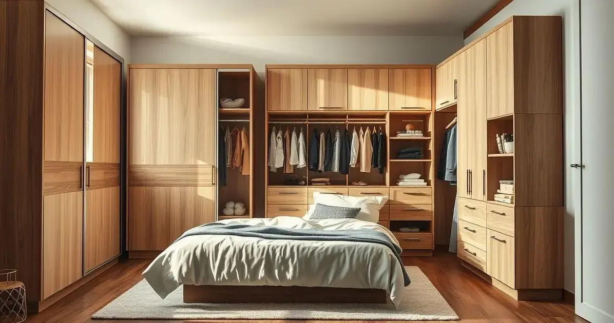 2. Tipos de Armários para Quartos Pequenos