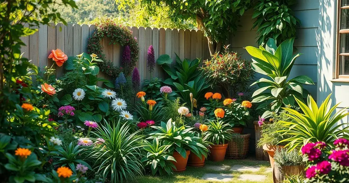 20 Plantas que Transformam um Pequeno Quintal em um Paraíso Verde