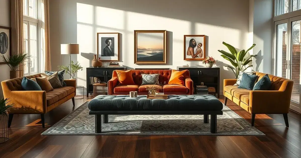 5 Inspirações de Bancos Estofados para Sala de Estar