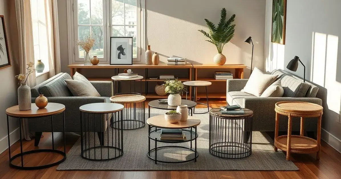 8 Inspirações De Mesas Laterais Para Sala Compacta