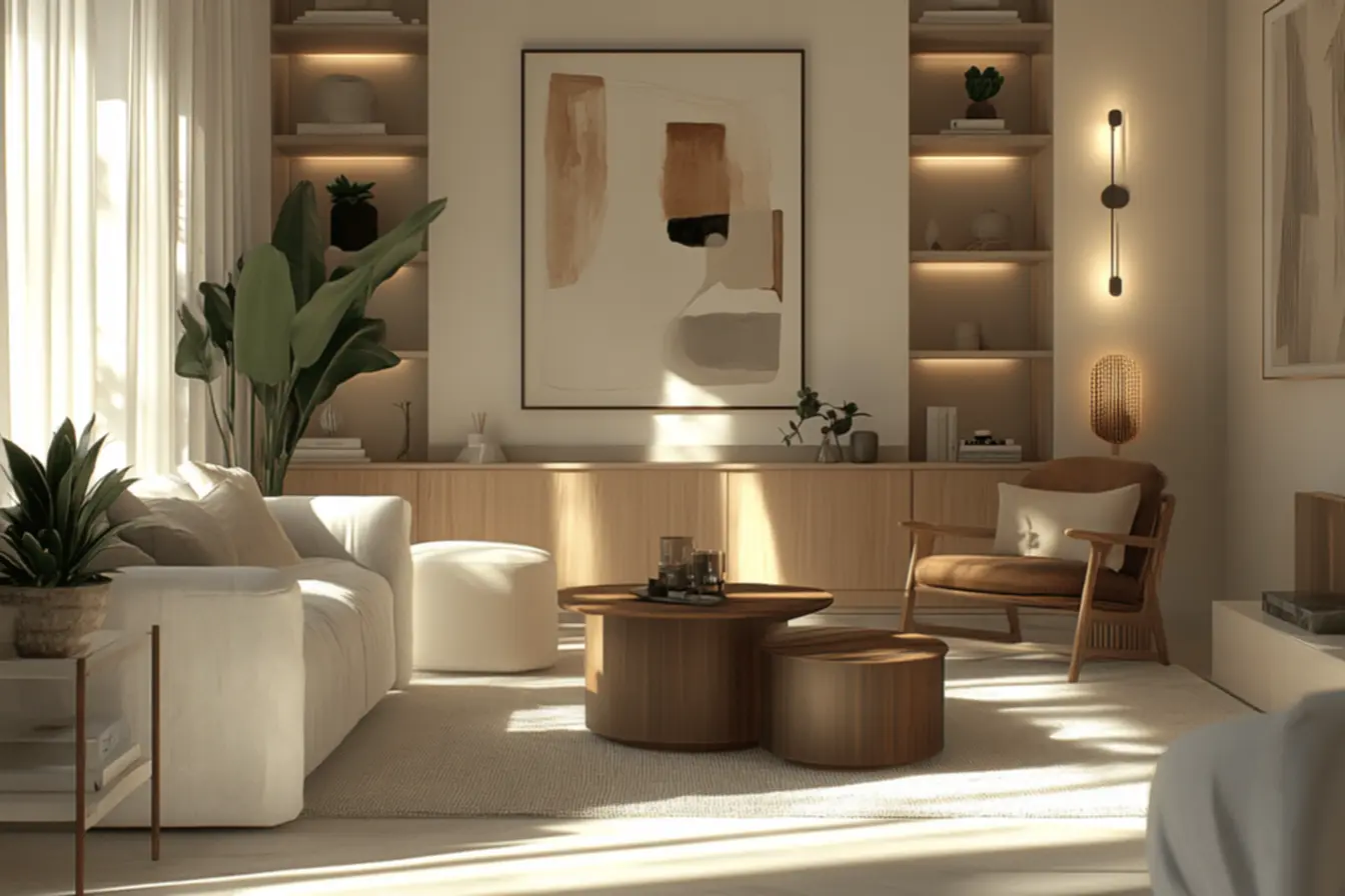 Acessórios para sala elegante
