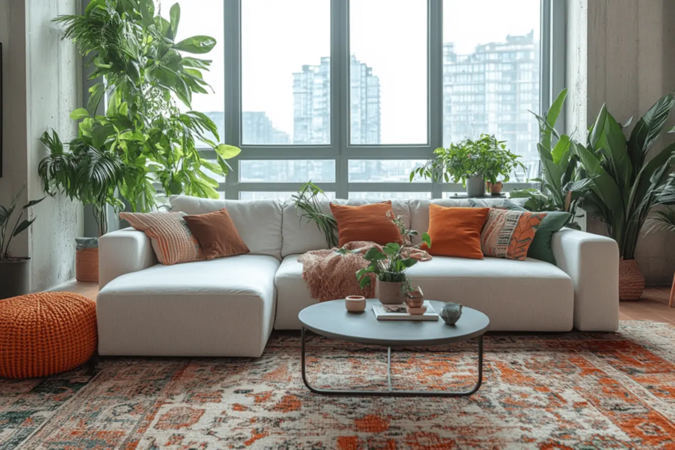 sofá retrátil pequeno em apartamento