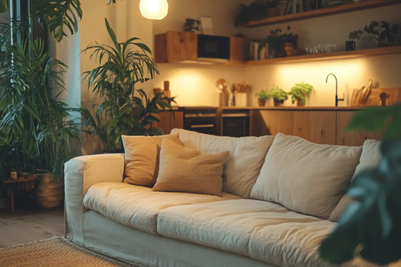 Ambiente decorado com estilo moderno e aconchegante