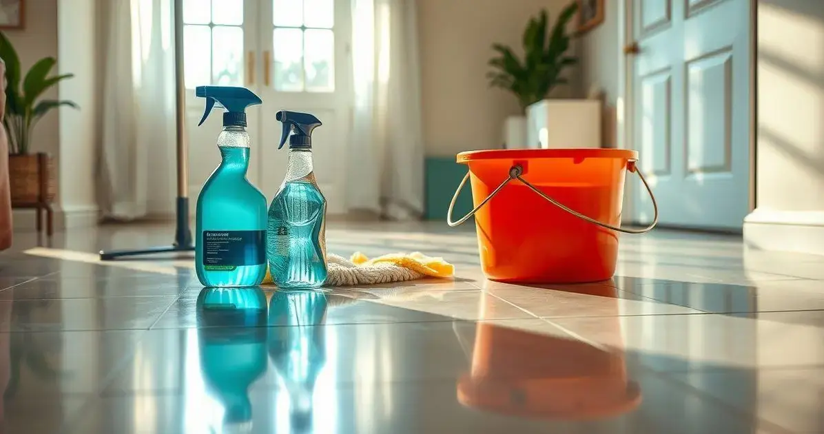 Produtos recomendados para limpeza do piso