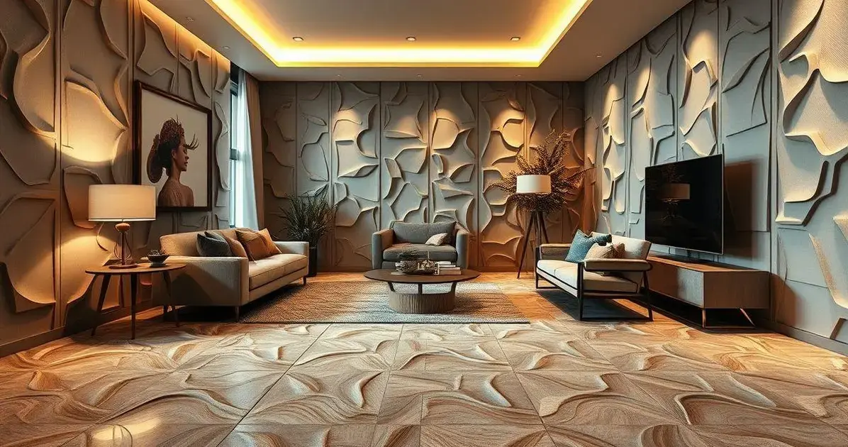 Revestimento 3D: Como Usar Na Parede E No Piso