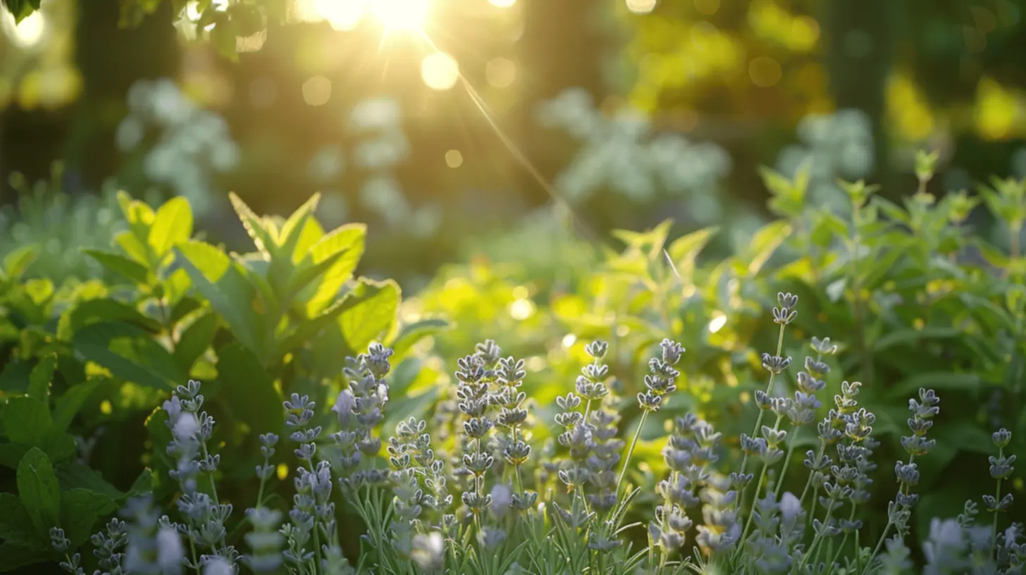 Jardim Aromático com Plantas Aromáticas