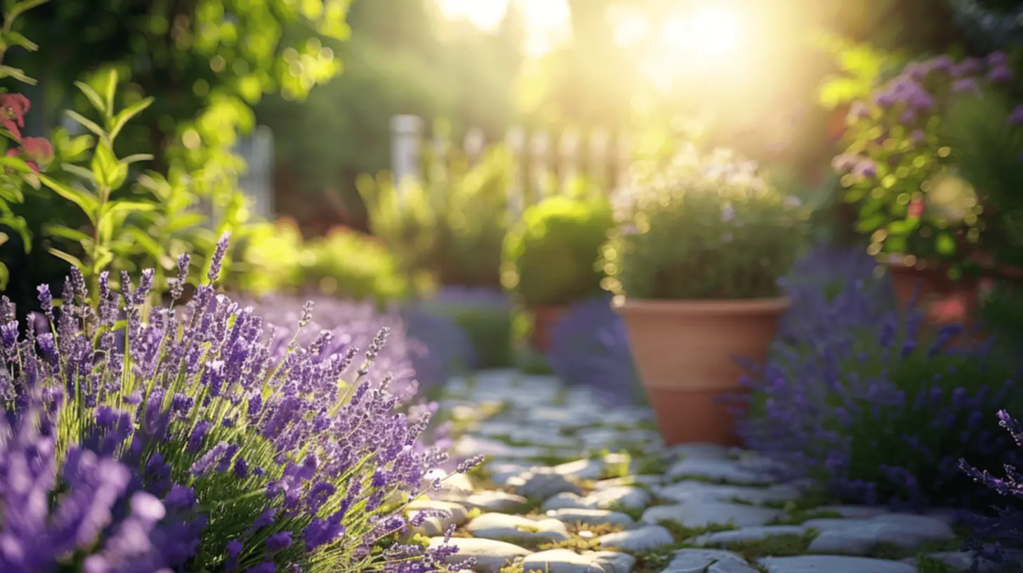 Jardim de Lavanda Aromática