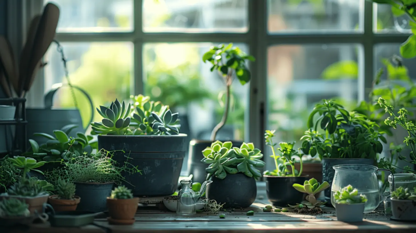 Mudas de plantas em casa