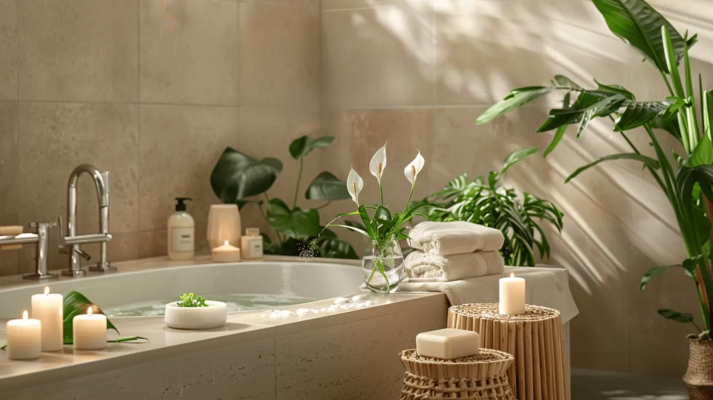 Plantas no banheiro