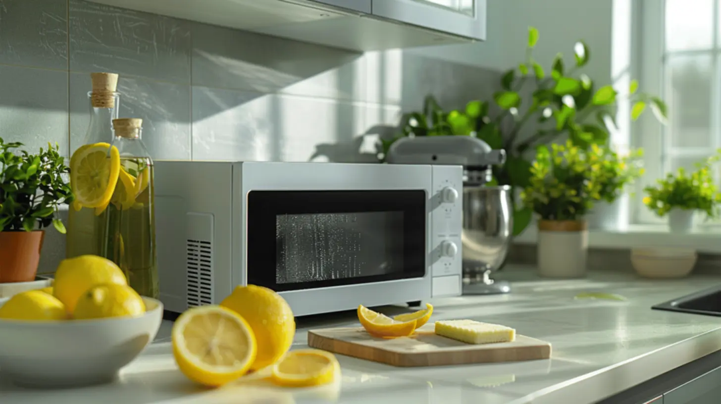 Limpeza do micro-ondas com vapor